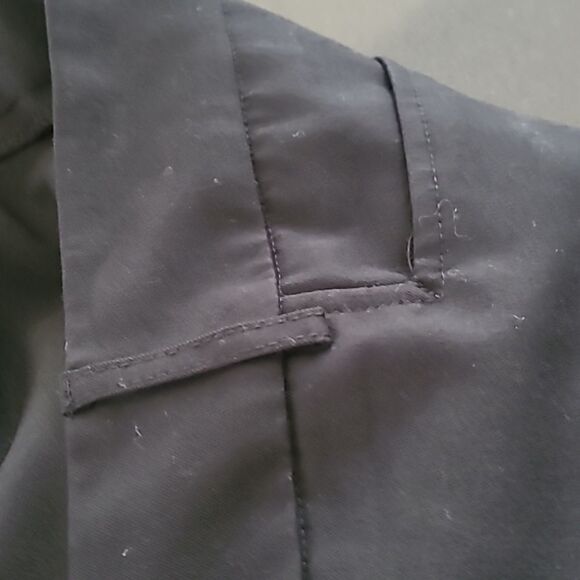 JMS Just My Size sz 24 W black dress pants.  Placket front, no pockets - Picture 6 of 8